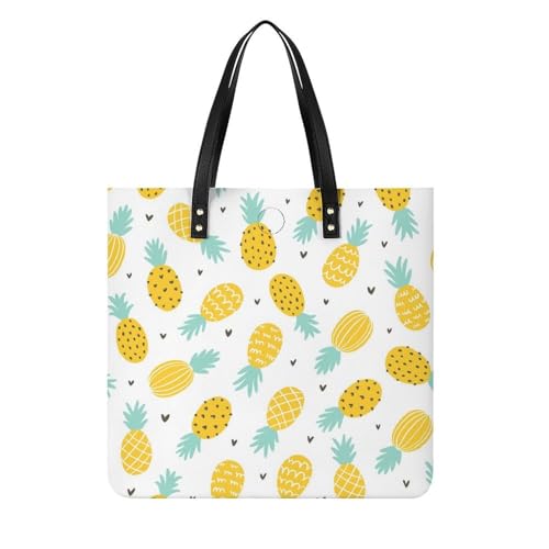 Sac de voyage Ananas grand format | Le grand tote bag shopper pour femmes
