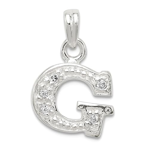 Collier initiale argent 925 cadeau personnalisé femme pendentif lettre diamant CZ