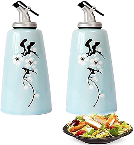 WDCDYQDH Öl- und Essig-Menage, handgefertigter Keramik-Olivenöl- oder Essigflaschenspender 300 ml/2 Stück WDCDYQDH Öl- und Essig-Menage, handgefertigter Keramik-Olivenöl- oder Essigflaschenspender 300 ml/2 Stück