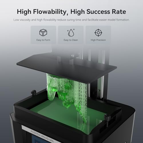 Image of ANYCUBIC ABS-Like Resin Pro 2, Upgraded 8K 3D Printer Resin with Enhanced Strength and Toughness, High Precision, Low Odor, Wide Compatibility for All LCD Resin 3D Printers (Clear Green,1kg)
