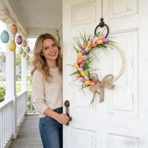 Couronne de porte d'entrée 35 cm pour une maison accueillante - 4