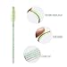300 Pack Mascara Wands Disposable Eyelash Brushes for Extensions Eye Lash Applicator Makeup Tool kits, Crystal Handle (Crystal/Green-300pcs)…