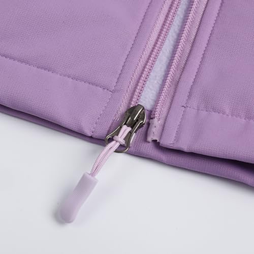Image of Jingle Bongala Kids Waterproof Rain Jackets Lightweight Raincoats Fleece & Knitted Lining Hooded Windbreaker for Boys Girls