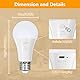 Dehobo Glühbirne Mit Batterie E27 Aufladbare Glühbirne Mit Fernbedienung - 7W Type-C Ladung Camping Lampe 3 Farben Dimmbare - Akku birne Mit Timing Funktion Mit Taste, Outdoor Lampe 1 Pack