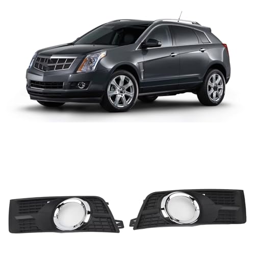 Cubierta de lámpara de luz antiniebla para reparar parachoques de Cadillac SRX cromada 6