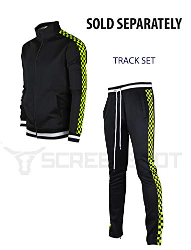 Image of SCREENSHOT-TRACK JACKET Mens Urban Hip Hop Premium Track Jacket - Slim Fit Side Taping Sportswear Urbanwear Streetwear Top