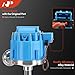 A-Premium Ignition Distributor with Cap and Rotor Compatible with Ford 351C 351M 400 429 460 HEI Distributor 7500 RPM 65K Coil, Blue