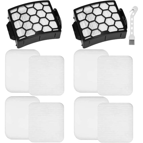 Image of Leadaybetter UV900 Replacement Filters for Shark Performance Lift-Away UV850 UV950 DuoClean Upright Vacuum, Compare to Part # XHF320 & XFFK602UKT (2 HEPA+4 Foam+4 Felt Filter Set)