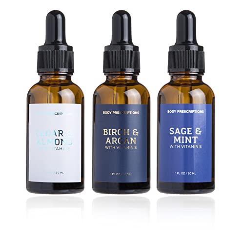 Body Prescriptions 3 Pc. Beard Oil For Men - Scented Conditioning Beard Growth Oil For Beard And Mustache Infused With Vitamin E For Men #TOP22