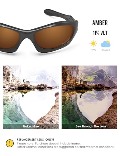 Image of BLAZERBUCK Anti-salt Polarized Replacement Lenses for Oakley Monster Dog Sunglass