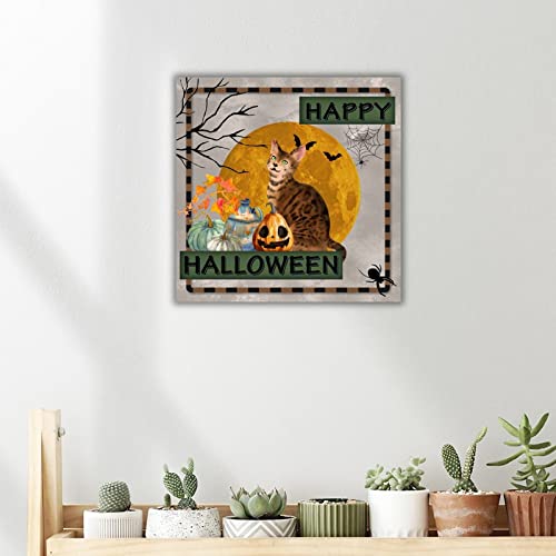 Panneau bois Happy Halloween : sublimez un mur vide avec du rétro chic