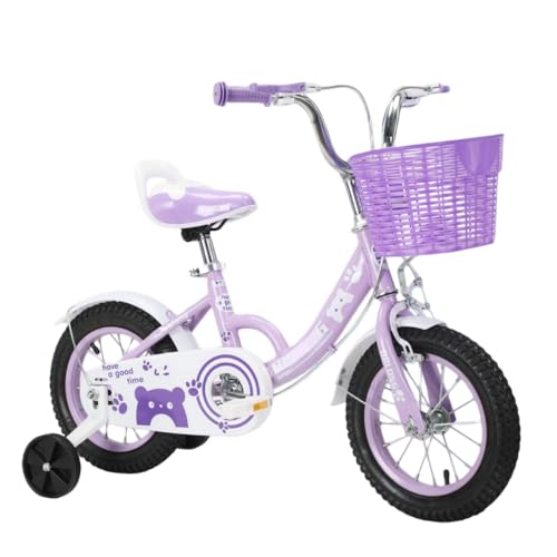 BACKOLU キッズバイク 2?12歳の子供用自転車 初心者 補助輪付き、 12/ 14/16/18/20インチジュニア 高さ調節可能 ソフトクッション 高炭素鋼フレーム 組立簡単 男の子にも女の子にもぴった 誕生日プレゼントに最適 (18インチ、高さ1