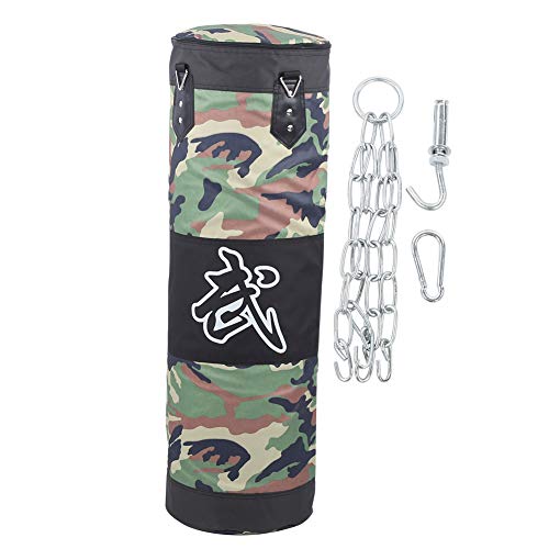 Professional Boxing Sandbag,Thickened Boxing Bag,Fitness Sandbag,Heavy Duty Punching Bag for Gymnasiums, Fighting Gyms,Black Hollow (Green hollow model 100cm)