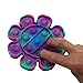 Bubble Popper Fidget Toy Stress Relieving Push Pop Toys for Kids and Adults - Relaxing Silicone Giant Bubble Poppers, Idea for All Ages (Flower & Octagon)