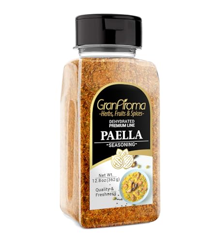 GranAroma Paella Seasoning, 12.8 oz, Authentic Spice Blend, Contains Saffron, Spanish Cuisine