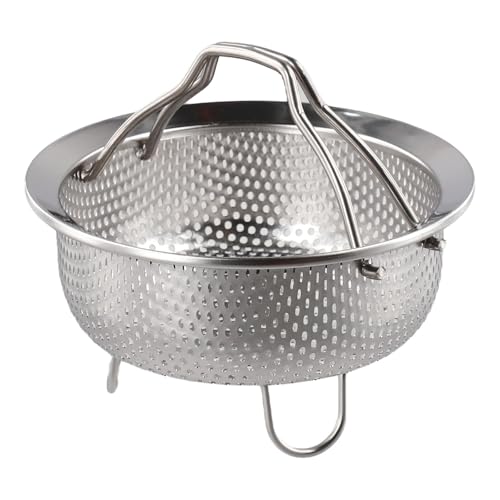 MoSundi Insert vapeur en acier inoxydable 304 pour casseroles de cuisson, autocuiseur, passe au lave-vaisselle, convient aux casseroles de 14/18/22/24 cm, argenté S