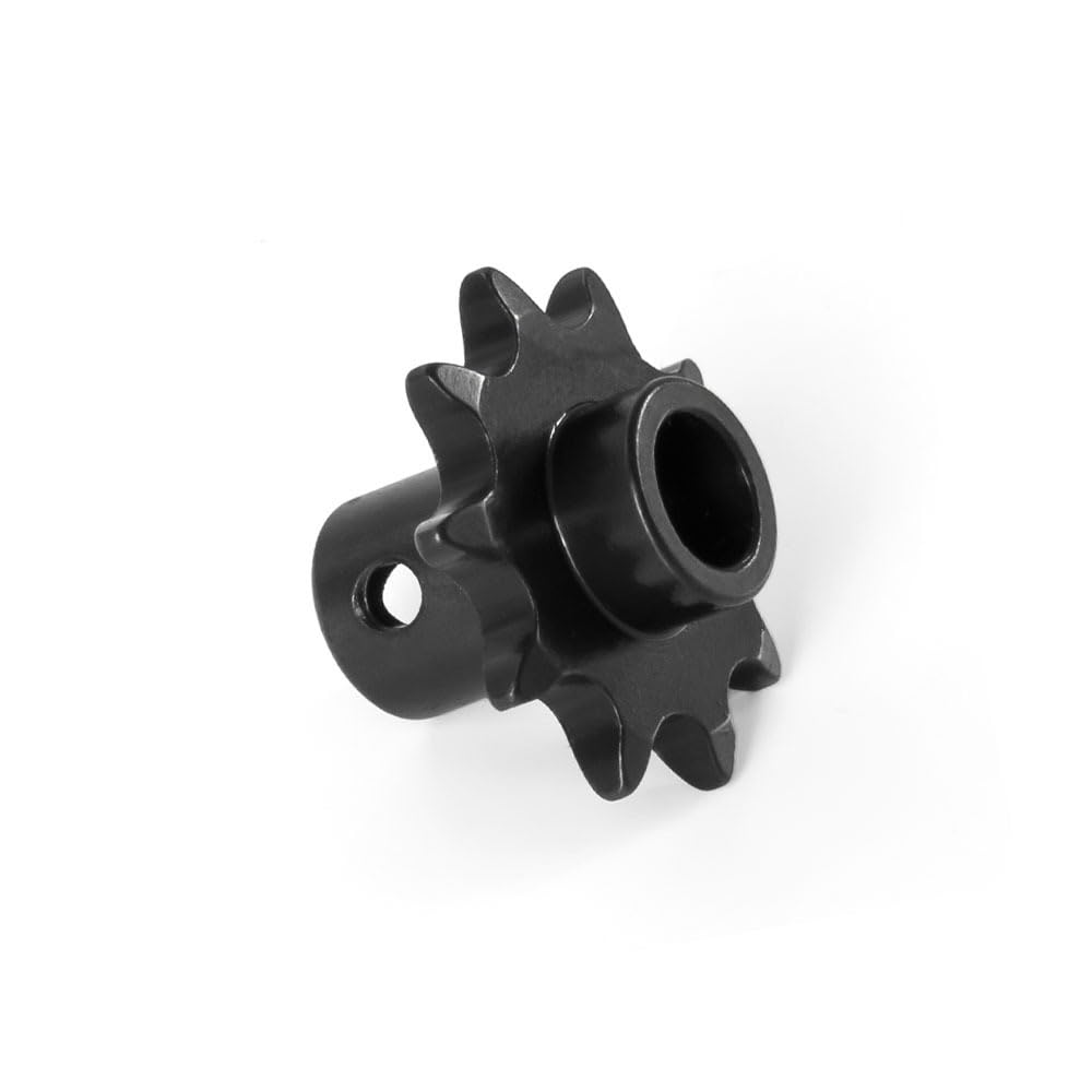 JOYSOG Stainless Steel 10T Front Chain Gear for LOSI 1/4 Promoto-MX RC Motorcycle Chain Gear Upgrades Parts Accessories(Black)
