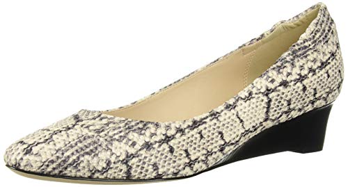 Cole Haan Women's Kathryn Wedge 40Mm Pump, NTRL Python Lthr, 7.5 B US