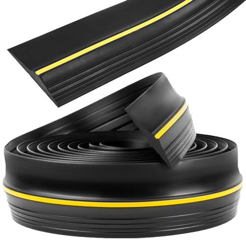 Universal Garage Door Seal 2M Garage Door Seals Bottom Rubber Draught Excluder Weather Seal Rain Excluder External Door Threshold Strip Garage Door Draft Excluder for Keeping Garages Clean & Dry