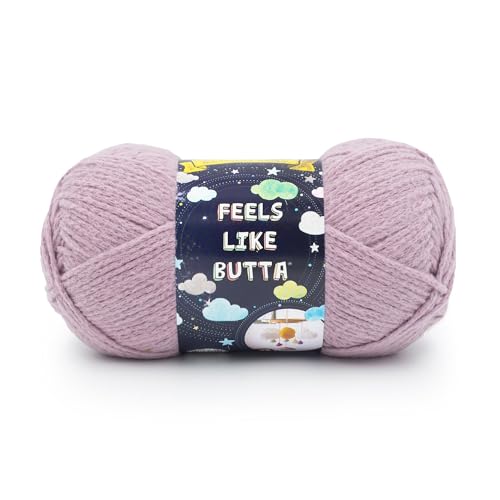 Image of Lion Brand Yarn, Feel Like Butta Velvety Soft Yarn for Knitting, Crochet, and Crafts, Quail, 1 Pack, Chenille Like Fiber for Plush Baby Blankets, Amigurumi Toys, and Worsted Weight Sweaters