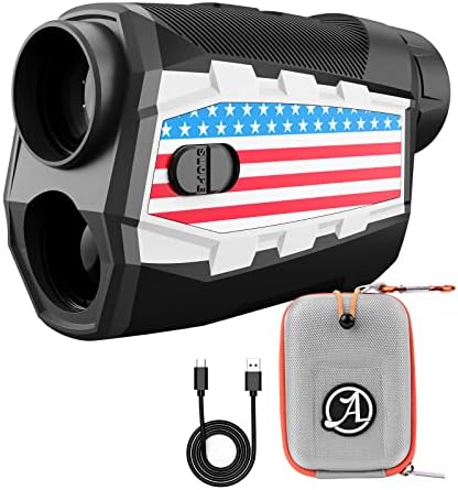 ACPOTEL PF2L Range Finder with Magnetic, Golf Slope Switch with Feet/Yard/M Range Finder Golf with Scanning, Golf Rangefinder Fast Flag-Lock with Vibration