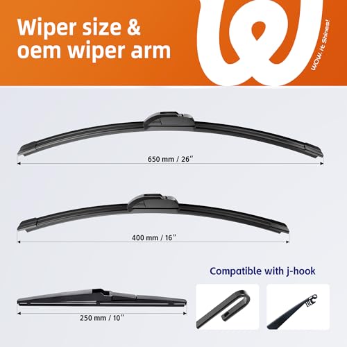 Image of Windshield Wiper Blades Fits Toyota RAV4 2013-2018