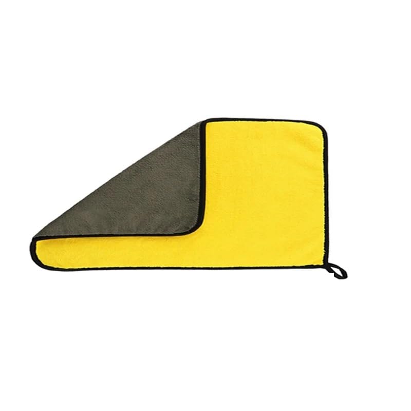 Mikrofaser-Auto-Reinigungstuch, 600 g/m², Waschhandtücher, doppelseitig, weiches Tuch, Auto-Detaillierung, Pflege, Waschen, Trocknen, Lappen, 1 Stück, 40 x 80 cm