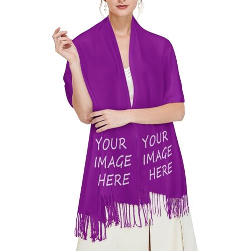 Inhand Custom Scarfs Add Text/Logo/Picture Personalized Winter Scarf Design Customize Scarve For Women