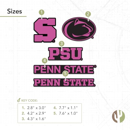 Autocollant PSU Penn State pour ordinateur et voiture