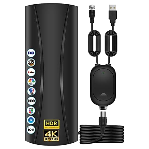 2023 Amplified Digital TV Antenna Long 500+ Miles Range, High Gain Indoor/Outdoor HD Antenna- Support 4K 1080p Digital Antenna and All Older TV's - Amplifier Newest Signal Booster