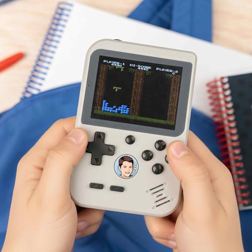 Wanapix | Consola Retro Portátil Personalizada | 256 Videojuegos Clásicos | Gráficos 8 Bits A Color | Funciona Con Batería Y Se Carga Con Cable Usb-C