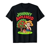 Johnny Appleseed Day Costume September 26th Retro Tree T-Shirt