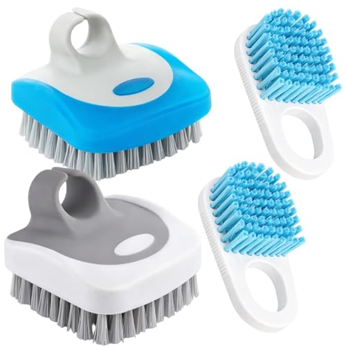 Vegetable Brush Potato Scrubber Food Cleaning Brush Set for Kitchen Use Efficient Vegetable Scrubber with Durable Design Four Piece Kitchen Cleaning Tools for Daily Meal Preparation