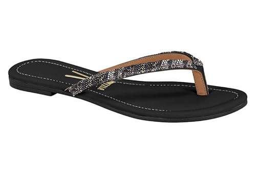 Sandália Rasteira Feminina Vizzano – Pelica Micromanta, Leve, Confortável e