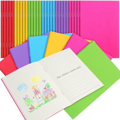 Mini carnets de notes colorés Mimorou | Lot de 36 cahiers non lignés et vierges pour enfants