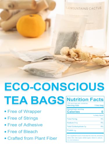 Image of TeeLux Spearmint Tea Bags, Natural Spearmint Leaf Herbal Tea, Refreshing & Smooth Mint Tea, Caffeine Free, 100 Count