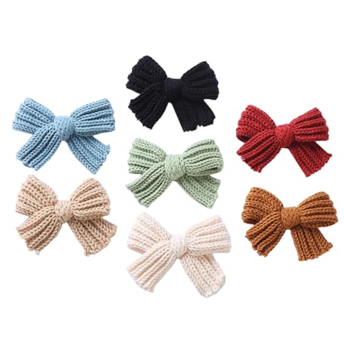 UTHCLO 7pcs Bowknot Hair Clips for Lightweight Cute Hair Accessories Safe Comfortable All-day Wear Compact for Women