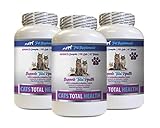 PET SUPPLEMENTS cat Joint Pain Relief - Cats Total Health Complex - Joint Coat Eye Immune Support Formula - cat Immune System - 3 Bottles (180 Tablets)