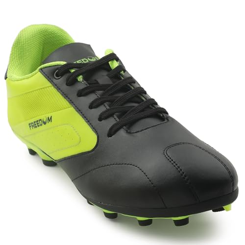 Image of Liberty Freedom Black & White Football Shoes for Men - Lace-Up Court Wear