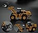 Gemini&Genius Construction Vehicle Toys Timber Grab Truck Heavy Metal 1/50 Scale Wooden/Building Materials Grab Vehicle, Feller Buncher Alloy Model Toy, Gift, Collection and Decoration for Kids