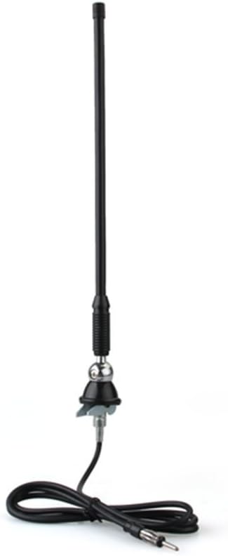 Waterproof Marine Radio Antenna Rubber Duck Dipole Flexible Mast FM AM Antenna for Boat Car ATV UTV RZR SPA - Black