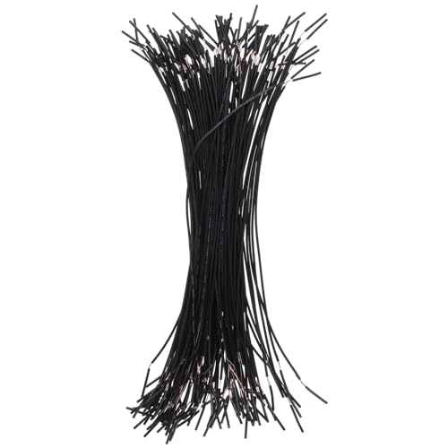 SEWACC 100pcs Interconnect Circuit Wire Physics Laboratory Electricity Connection Wire Black