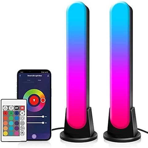 Speclux Smart LED Light Bar, Bluetooth RGB Ambient Lamp 2Pcs TV Ambient Light with Scene and Music Modes, LED Strip Ambient Light for TV, PC, Television, Party Cover