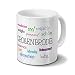Produktbild digital print Städtetasse Großenbrode - Motiv Positive Eigenschaften - Stadt-Tasse, Kaffeebecher, Mug, Becher, Kaffeetasse - Farbe Weiß