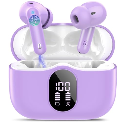 Wireless Earbuds with Bluetooth 5.4, ENC Noise Reduction, IP7 Waterproof