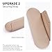 AGIKET 2 IN 1 Silicone Makeup Brush Holder with Beauty Make Up Sponge Holder Case：Soft Portable Cosmetic Face Brushes Holder with Upgrade Anti-Fall Out Magnetic Closure - Walnut