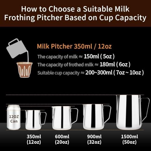 Image of watchget 50oz Milk Frothing Pitcher Stainless Steel Espresso Steaming Jug | watchget 50oz Milk Frothing Pitcher Stainless Steel Espresso Steaming Jug