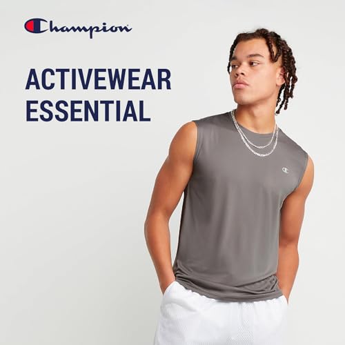 Champion Big and Tall Sleeveless Shirt for Men – 2 Pack Performance Muscle Shirt3