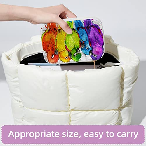Boîte de rangement en velours zippée coffret compact - 5