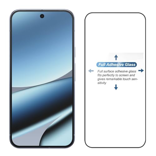 Image of POPIO Military-Grade Gorilla Tempered Glass for Google Pixel 10 Pro XL (Black) with Edge to Edge Coverage and Easy Installation kit